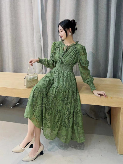 Lace Long Sleeved Dress for Women
