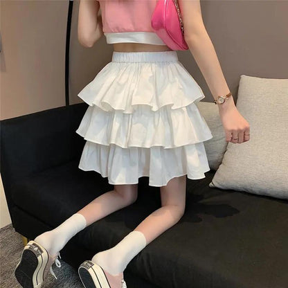 Large Summer Fluffy Frills Cake Skirt