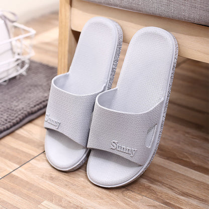 Non-slip Couple Plastic Slippers for Home Use