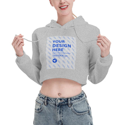 Cropped Cat Ear Sweatshirt for School Sports