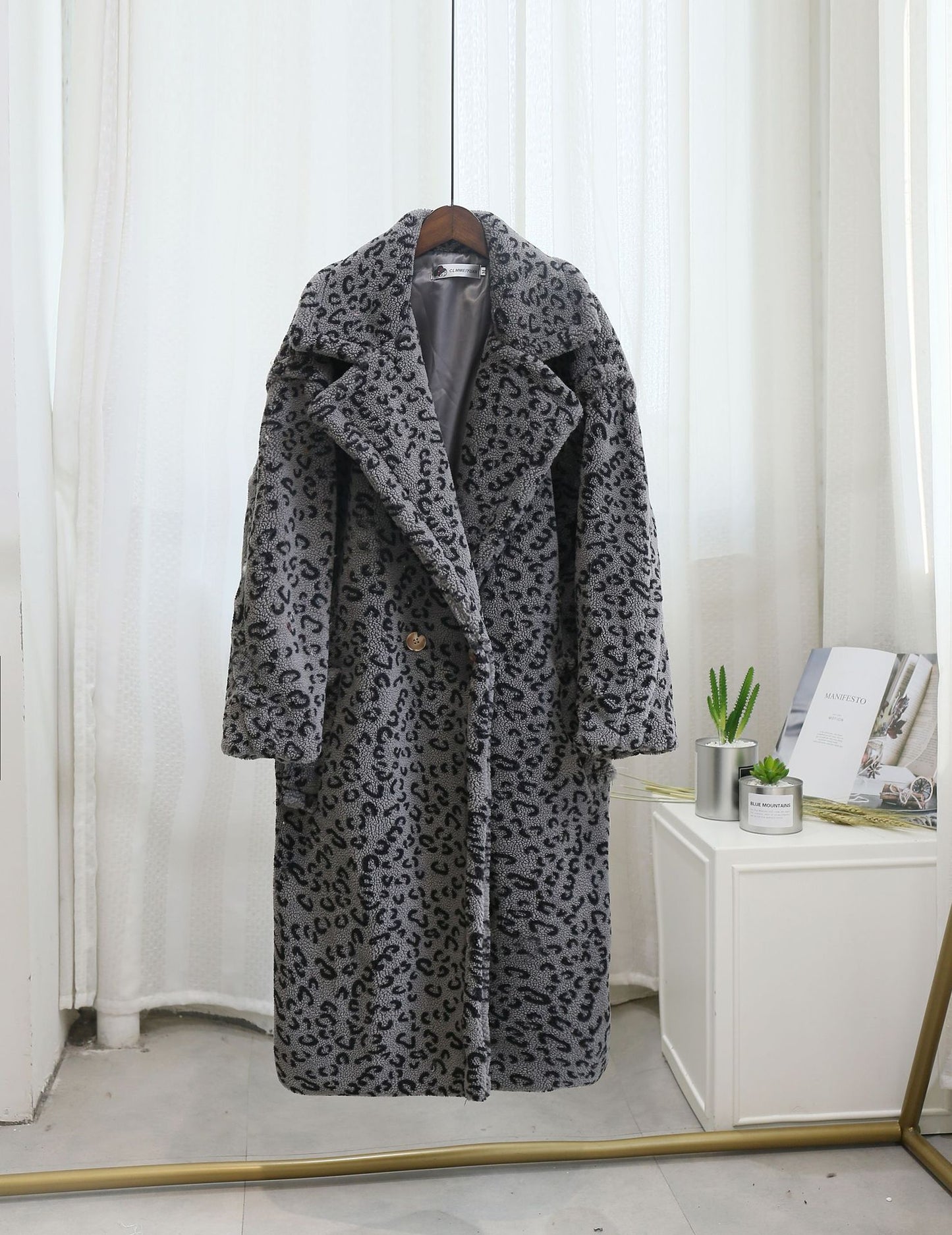 Chic Shearling Loose Overcoat