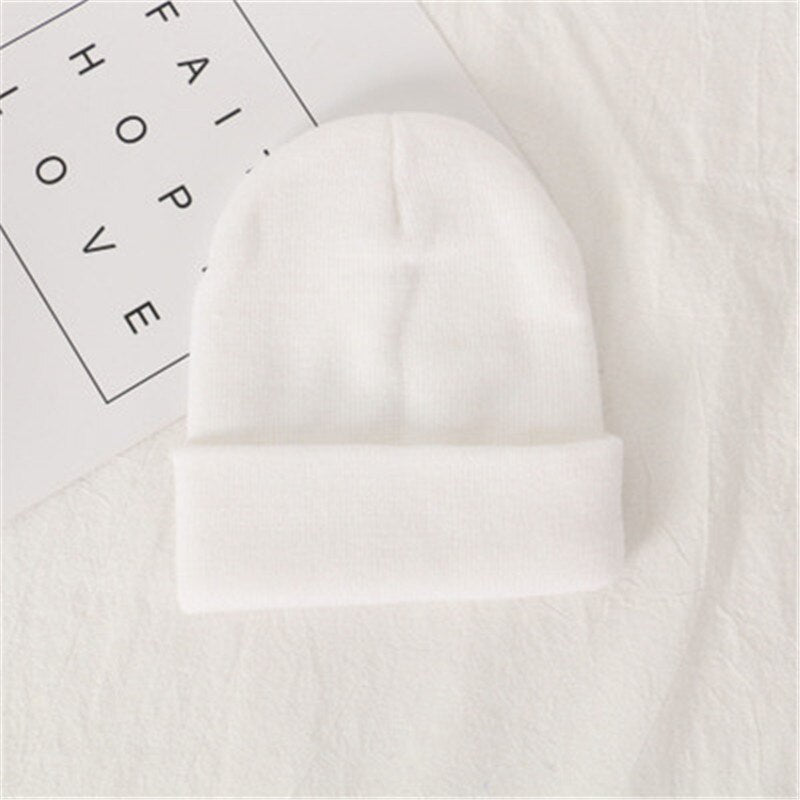 Knit Beanie for Fall and Winter in Candy Colors