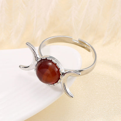 Vintage Elegance Natural Stone Ring