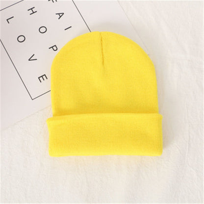 Knit Beanie for Fall and Winter in Candy Colors