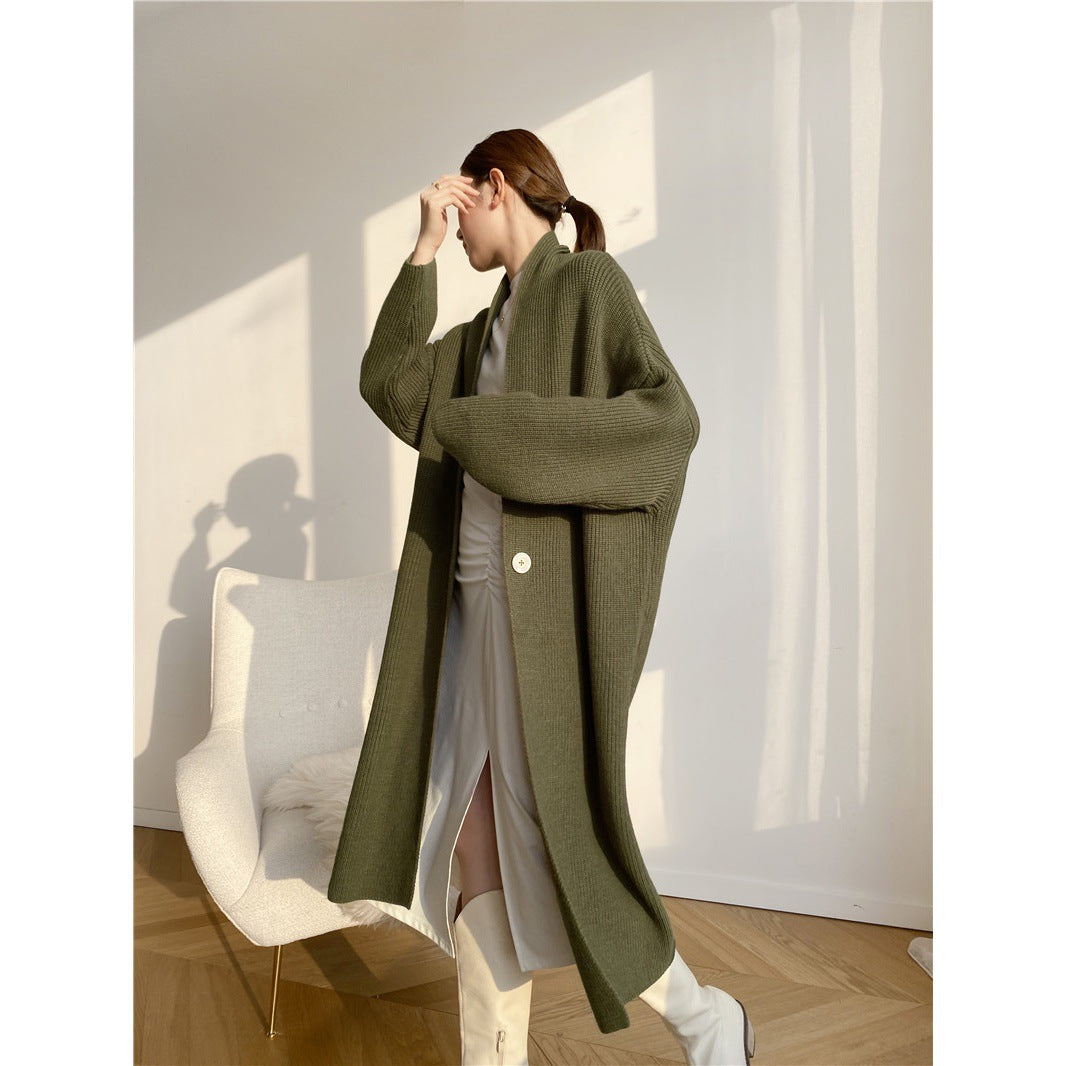 Women's Chic Mid-Length Cardigan
