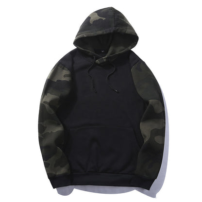 Men's Hooded Camouflage Sweatshirt for Autumn & Winter