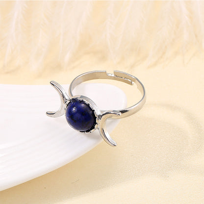 Vintage Elegance Natural Stone Ring