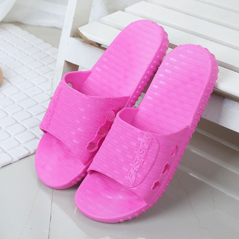 Non-slip Couple Plastic Slippers for Home Use
