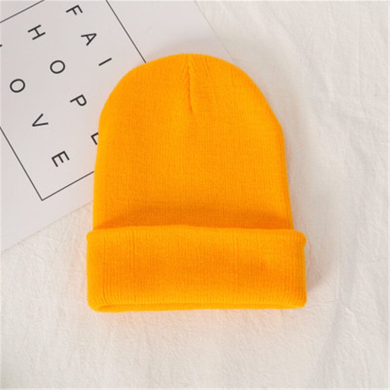 Knit Beanie for Fall and Winter in Candy Colors