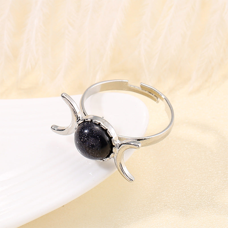 Vintage Elegance Natural Stone Ring