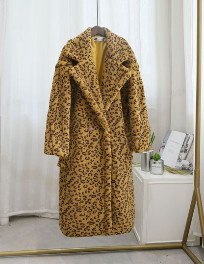 Chic Shearling Loose Overcoat