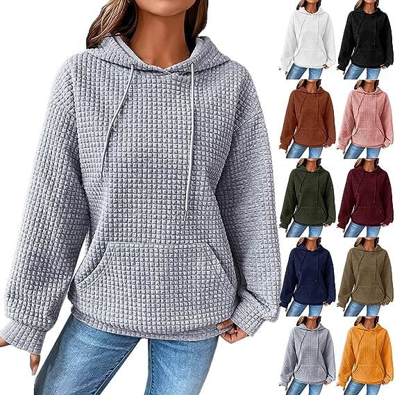 Ladies' Relaxed Solid Long-Sleeve Sweater