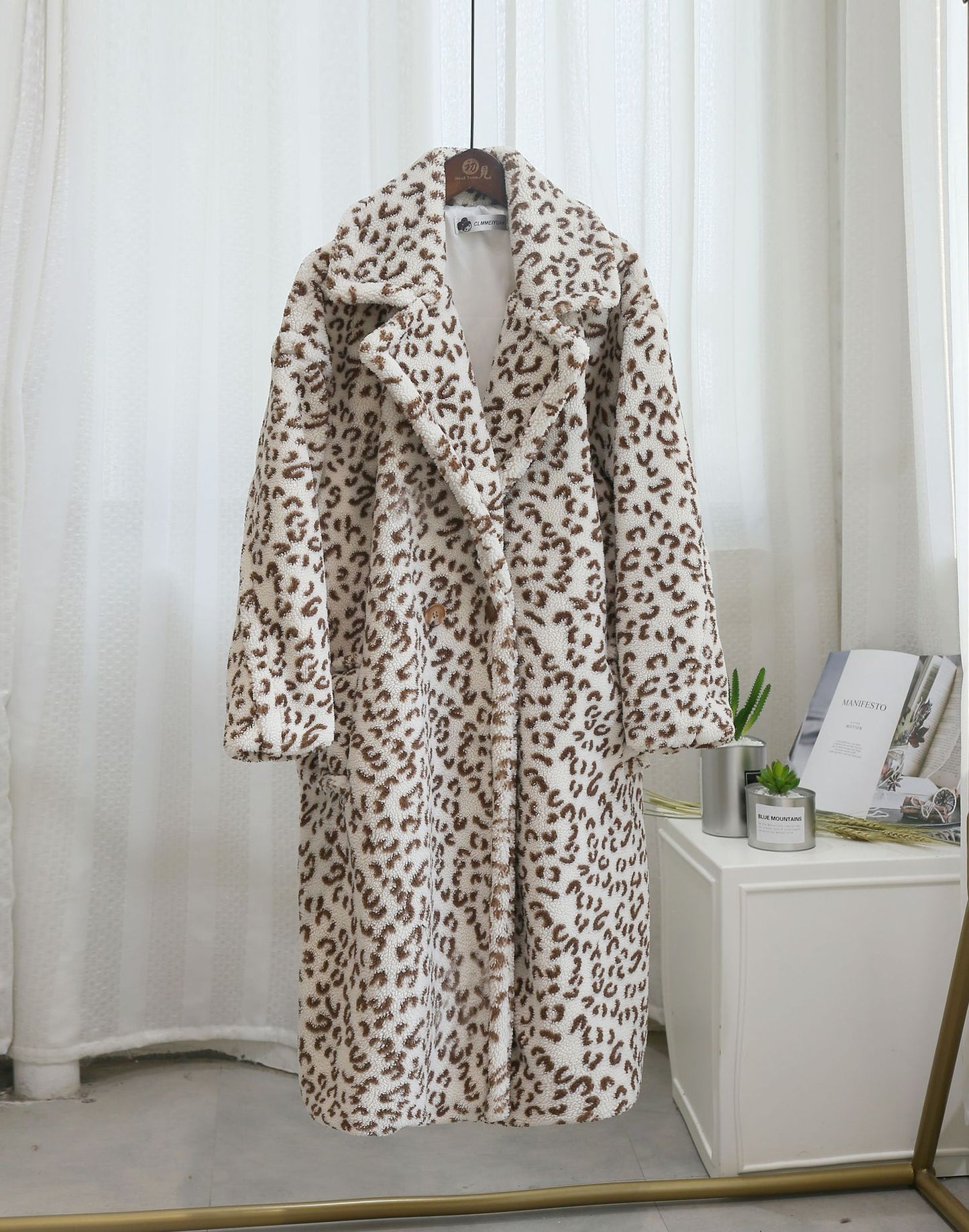 Chic Shearling Loose Overcoat