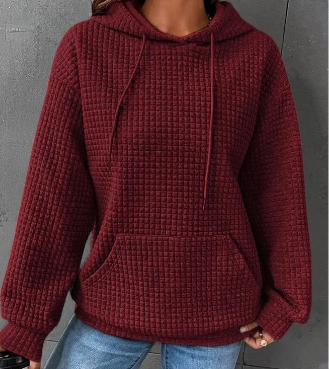 Ladies' Relaxed Solid Long-Sleeve Sweater