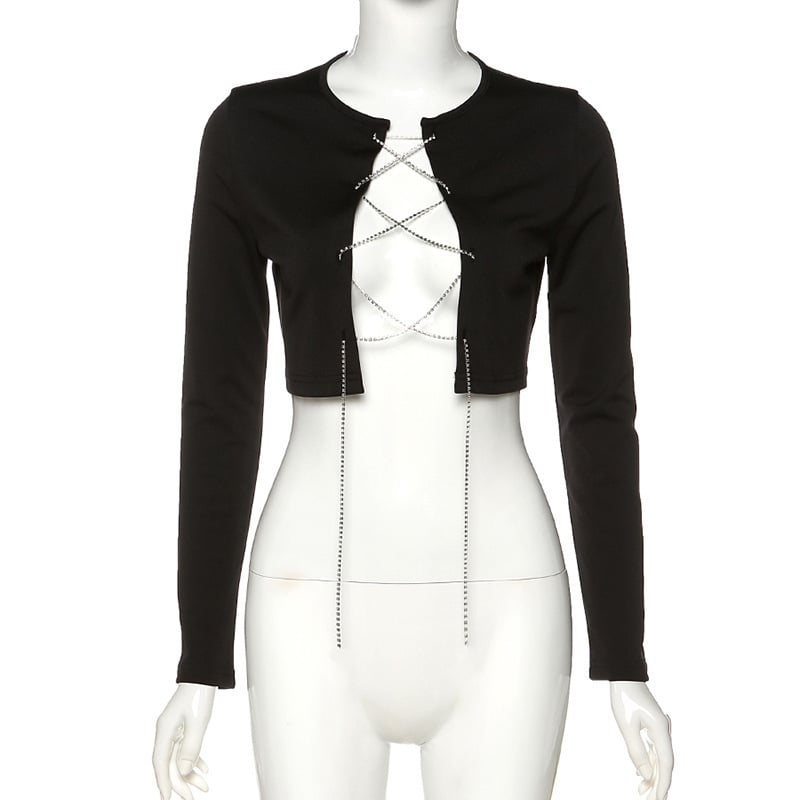 Women's Long Sleeve Crop Tee