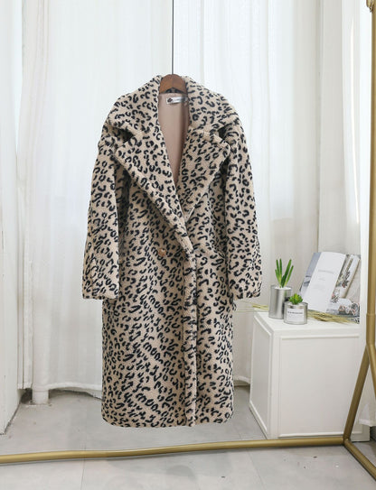 Chic Shearling Loose Overcoat