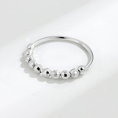 Movable Beaded Ring for Women's Fashion