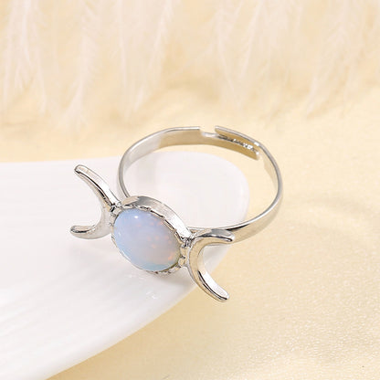 Vintage Elegance Natural Stone Ring