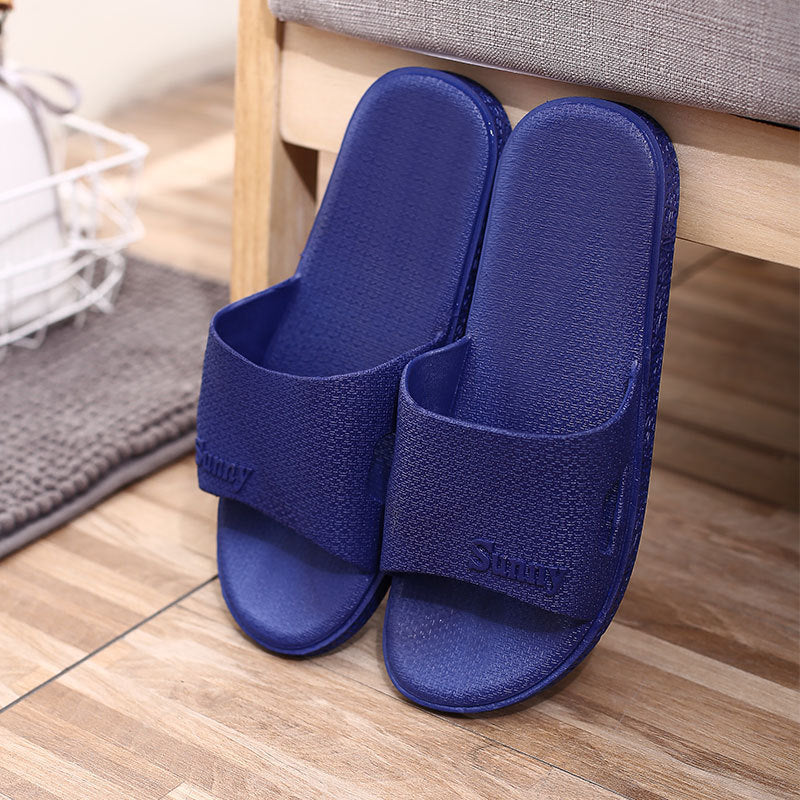 Non-slip Couple Plastic Slippers for Home Use