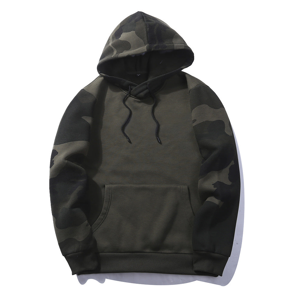 Men's Hooded Camouflage Sweatshirt for Autumn & Winter
