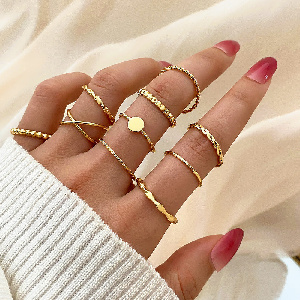 Butterfly Ring Multi Joint 22 Piece Set