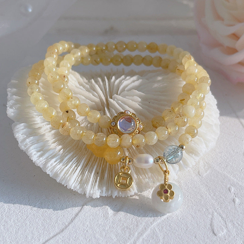 Stylish Gold Crystal Accessory