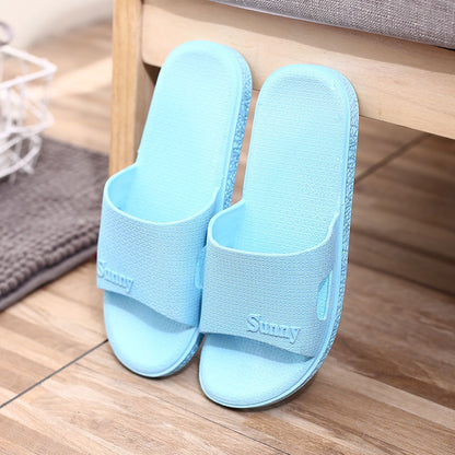 Non-slip Couple Plastic Slippers for Home Use
