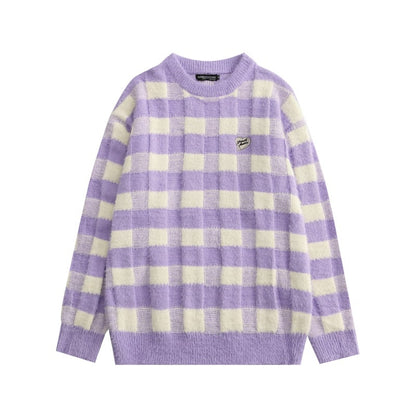 Dual-Tone Mink Fur Leisure Sweater