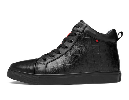 Men's High-Top Martin Boots with Fleece Lining