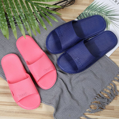Non-slip Couple Plastic Slippers for Home Use