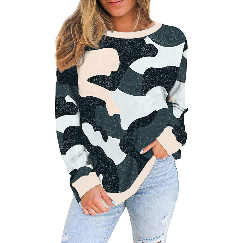 Ladies' Camo Leopard Long Sleeve Shirt