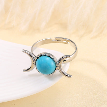 Vintage Elegance Natural Stone Ring