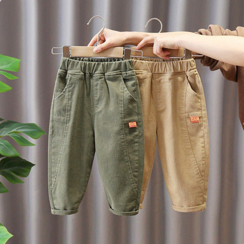 Boys' Versatile Cotton Pants for Seasons