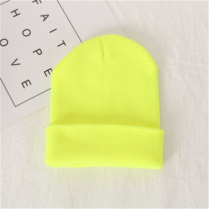 Knit Beanie for Fall and Winter in Candy Colors