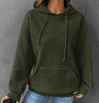 Ladies' Relaxed Solid Long-Sleeve Sweater