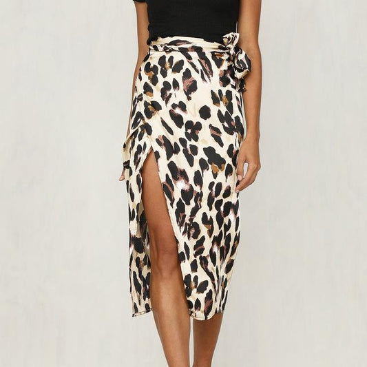 Bandage Long Skirt with Split - Streetwear Style