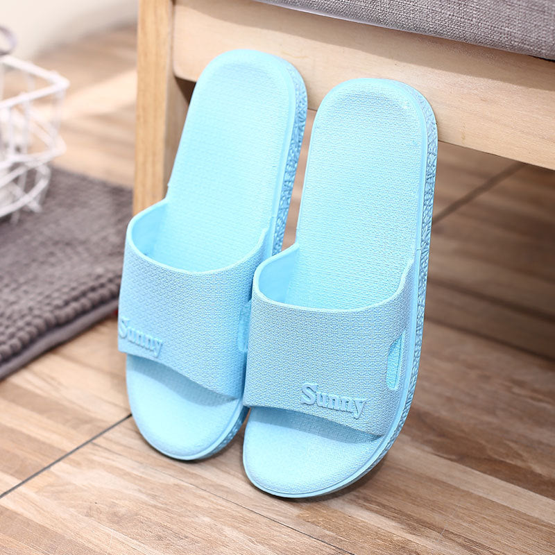 Non-slip Couple Plastic Slippers for Home Use