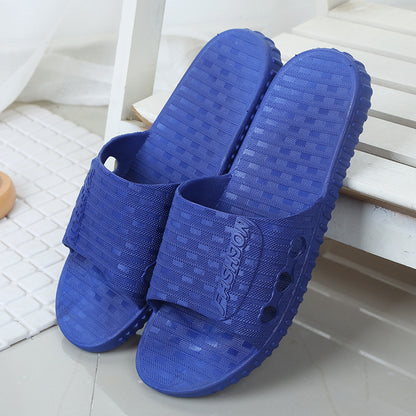 Non-slip Couple Plastic Slippers for Home Use
