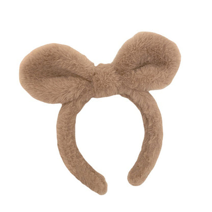 Plush Rabbit Ears Hair Hoop for Cute Playful Looks