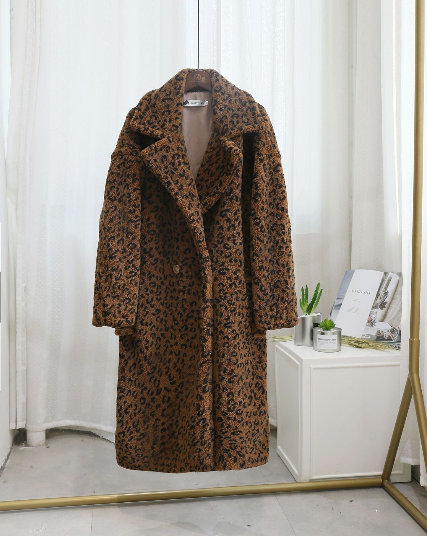 Chic Shearling Loose Overcoat