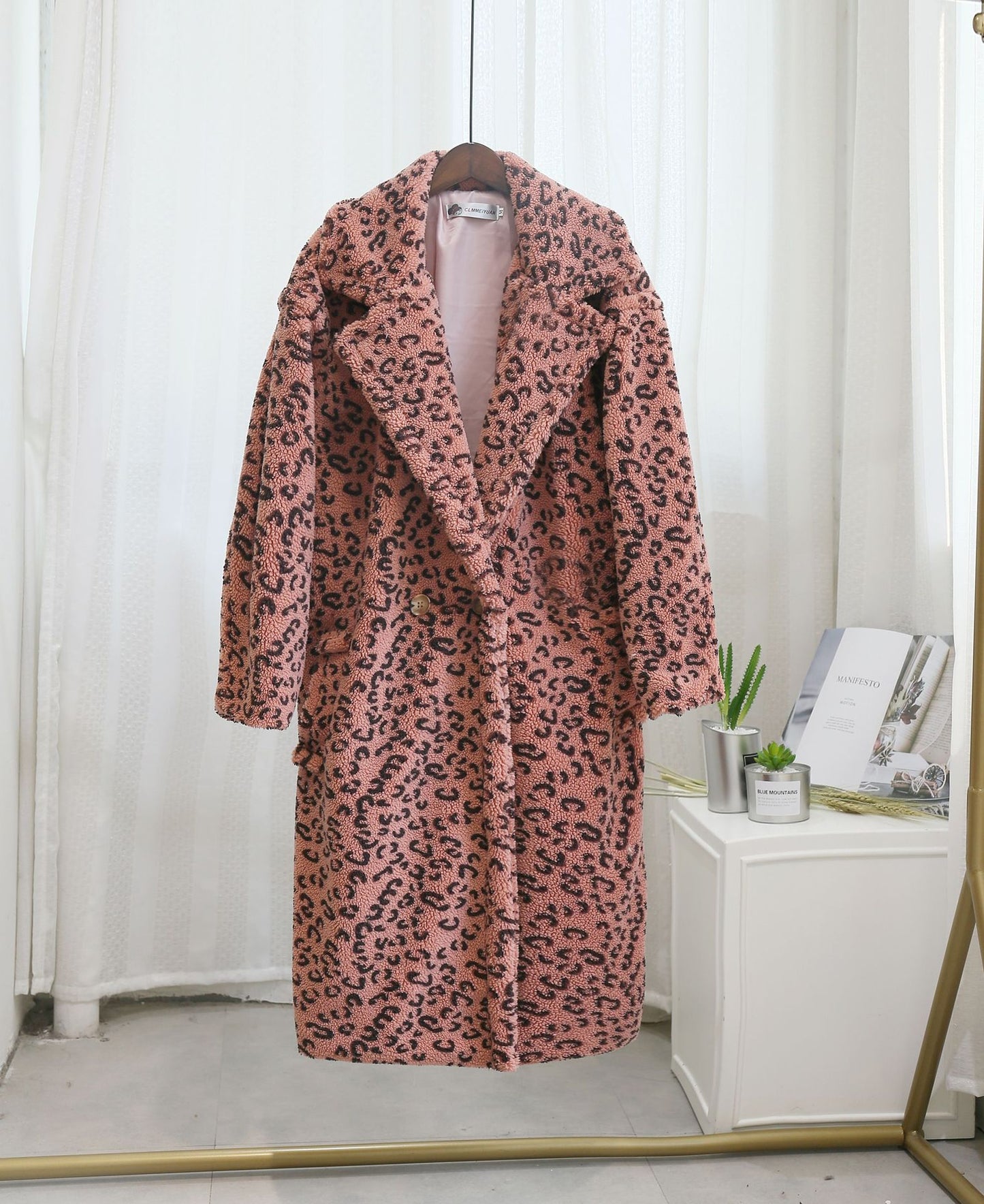 Chic Shearling Loose Overcoat
