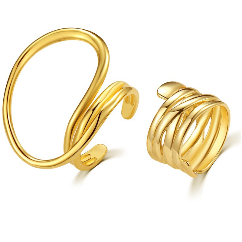 Butterfly Ring Multi Joint 22 Piece Set