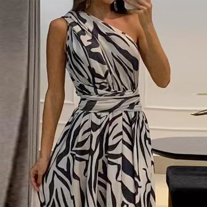 Summer Elegance One-Shoulder Dress