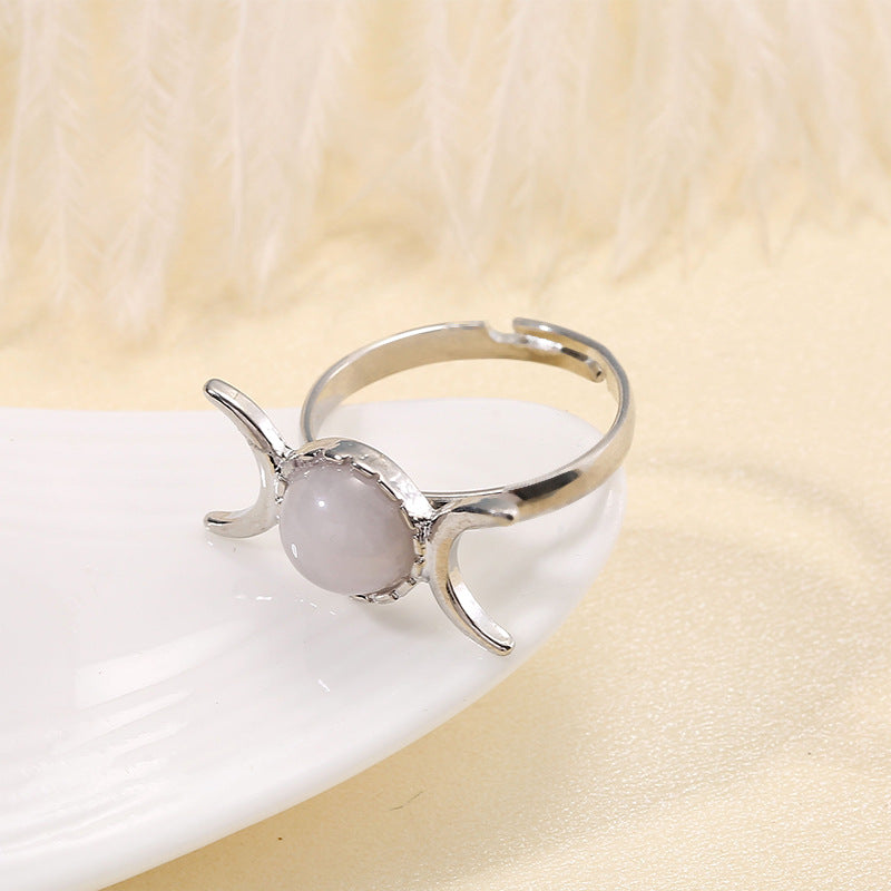 Vintage Elegance Natural Stone Ring
