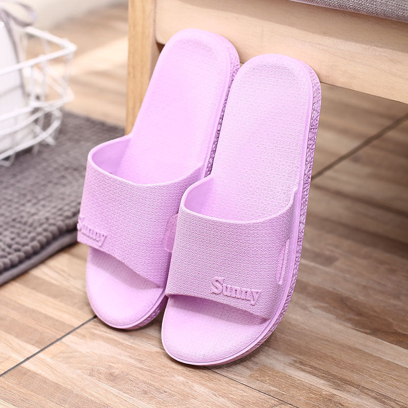 Non-slip Couple Plastic Slippers for Home Use