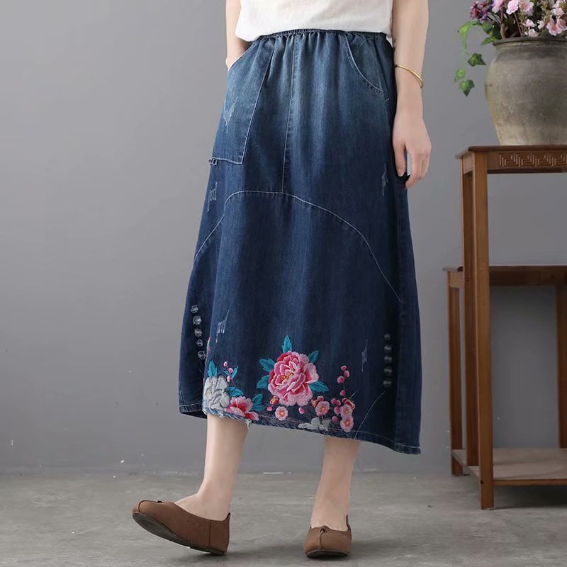 Modern High-Waisted Leisure Skirt