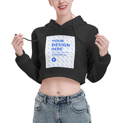 Cropped Cat Ear Sweatshirt for School Sports