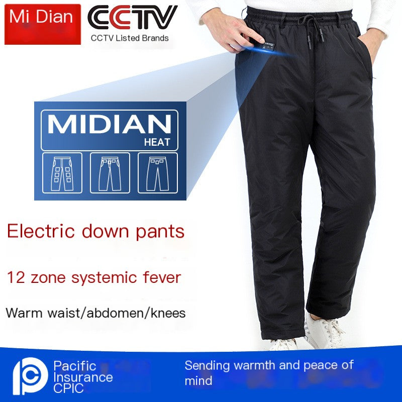 USB Heated Pants for Couples, 12 Heating Zones, Winter