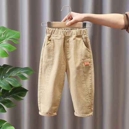 Boys' Versatile Cotton Pants for Seasons