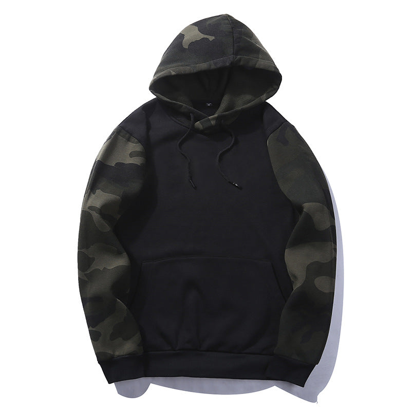Men's Hooded Camouflage Sweatshirt for Autumn & Winter